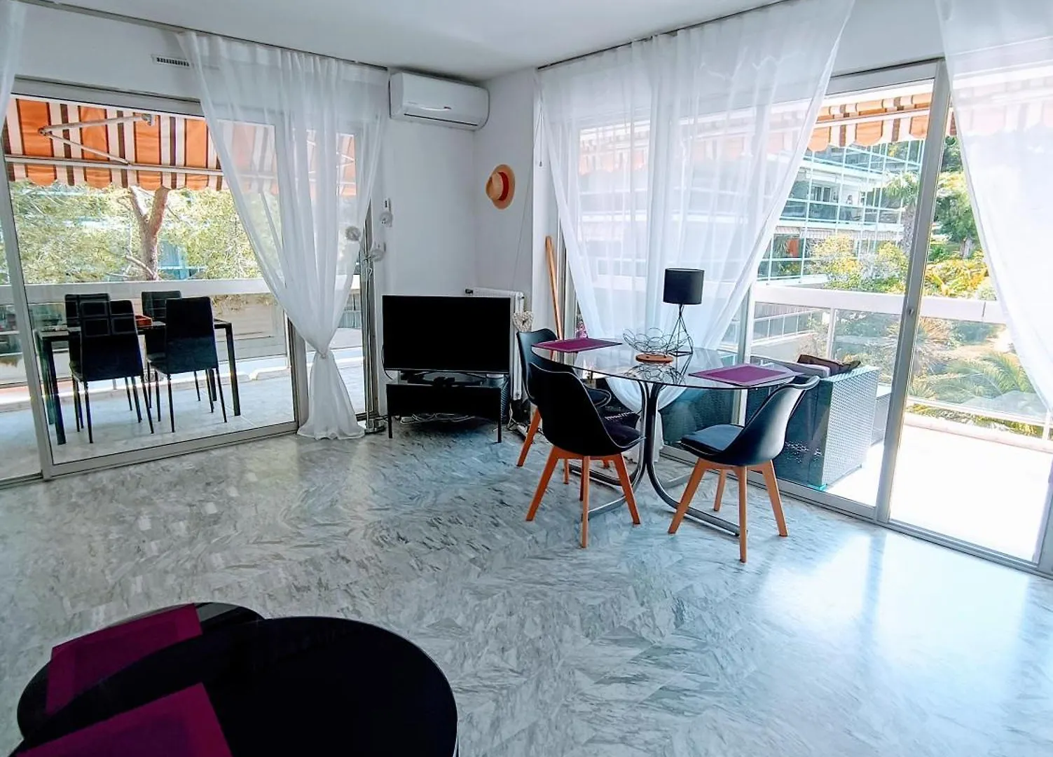 Ara 40M2 Classe Immense Terrasse 35 M2 Piscine Antibes Juan Parking France